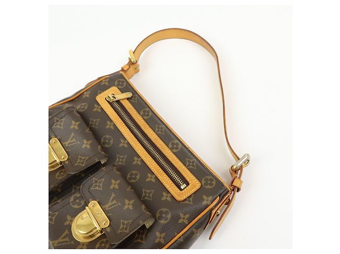 Louis Vuitton Monogram Hudson GM Canvas Shoulder Bag Brown M40045 - vista 7