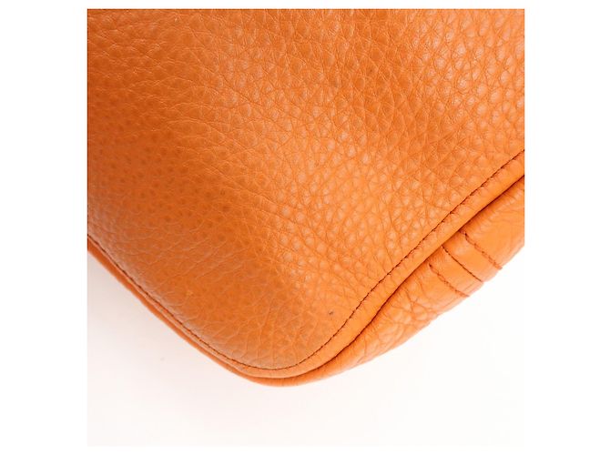 Borsa a spalla in pelle con logo PRADA Borsa Tote Borsa a mano Arancione BR4829 - vista 16