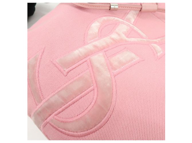 Autre Marque SAINT LAURENT PARIS Kahara Cassandra Canvas Leather Tote Bag 123435 - vista 15
