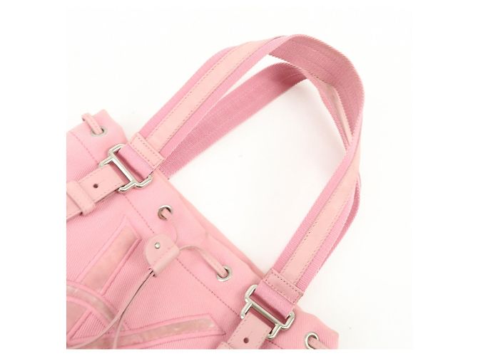 Autre Marque SAINT LAURENT PARIS Kahara Cassandra Canvas Leather Tote Bag 123435 - vista 6