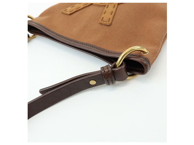 Autre Marque SAINT LAURENT PARIS Borsa a tracolla Kahara Cassandra in tela e pelle - vista 9