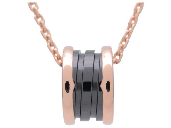 Bulgari Collana BVLGARI B-zero1 K18PG 750PG Oro Rosa Ceramica Nera - vista 2