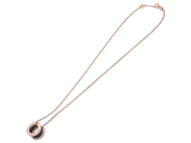 Bulgari Collana BVLGARI B-zero1 K18PG 750PG Oro Rosa Ceramica Nera - vista 3