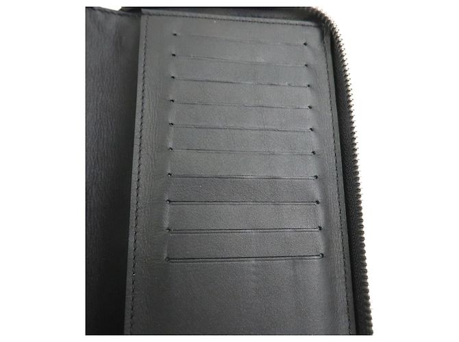 Louis Vuitton Cartera Vertical Zippy de piel Torillon Negra M68228 - vista 10