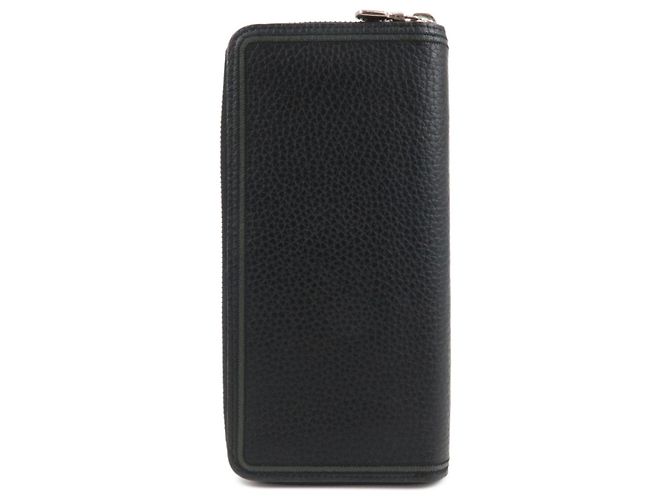 Louis Vuitton Cartera Vertical Zippy de piel Torillon Negra M68228 - vista 2