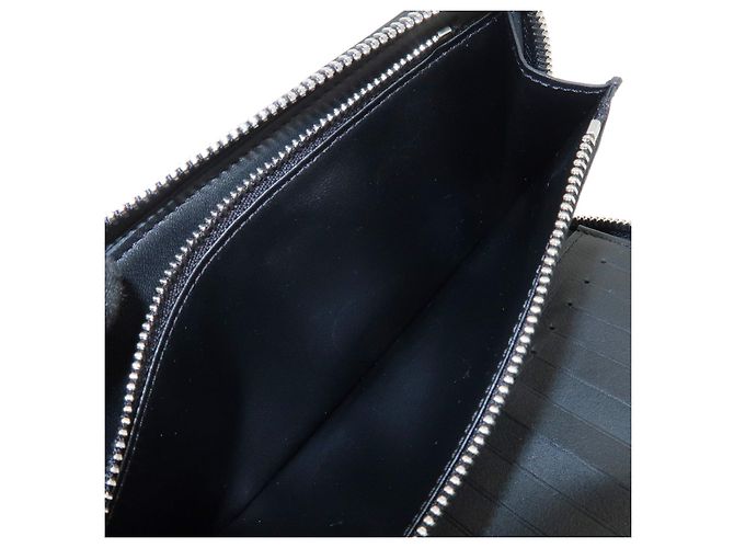Louis Vuitton Cartera Vertical Zippy de piel Torillon Negra M68228 - vista 8