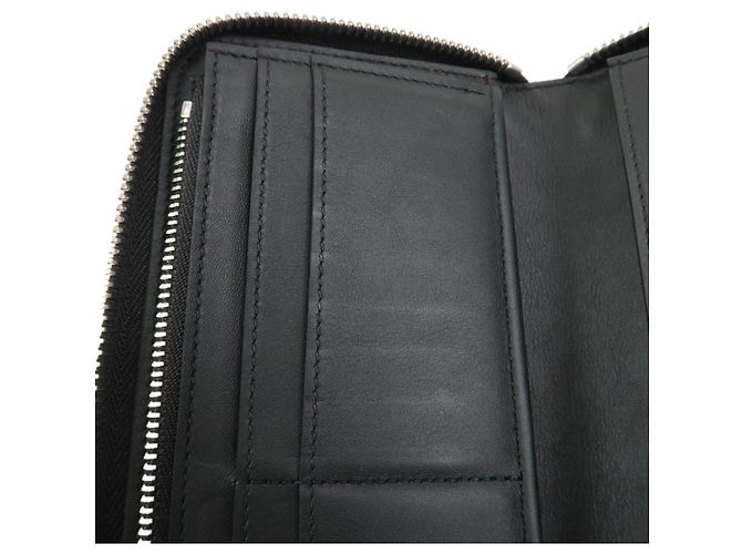 Louis Vuitton Cartera Vertical Zippy de piel Torillon Negra M68228 - vista 9
