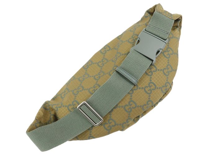 Borsello a vita e borsa a tracolla GUCCI GG Monogram GG Ripstop Leather Khaki - vista 4