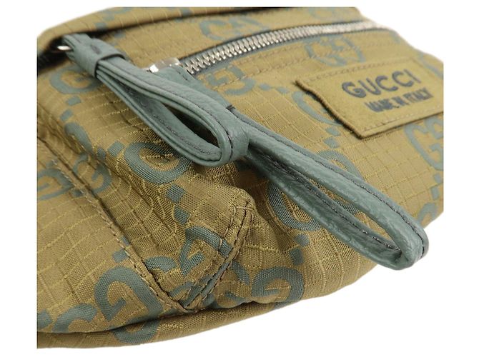 Borsello a vita e borsa a tracolla GUCCI GG Monogram GG Ripstop Leather Khaki - vista 5