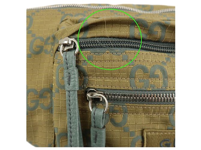 Borsello a vita e borsa a tracolla GUCCI GG Monogram GG Ripstop Leather Khaki - vista 7