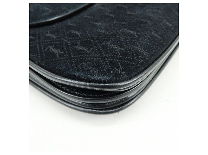 Autre Marque SAINT LAURENT PARIS Borsa a spalla Le Monogram in pelle scamosciata Nera - vista 11