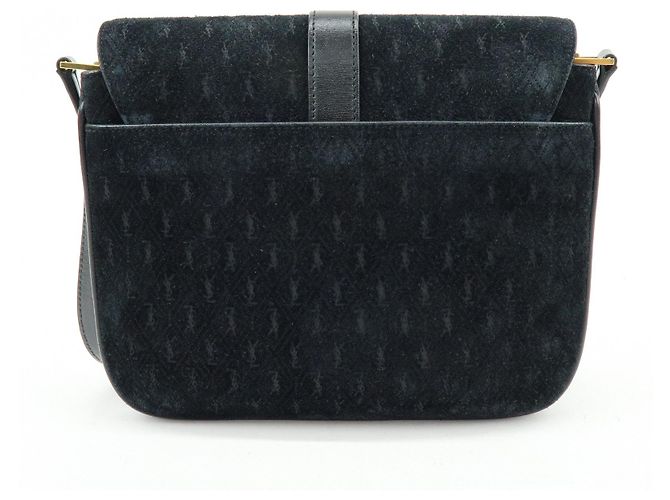 Autre Marque SAINT LAURENT PARIS Borsa a spalla Le Monogram in pelle scamosciata Nera - vista 2