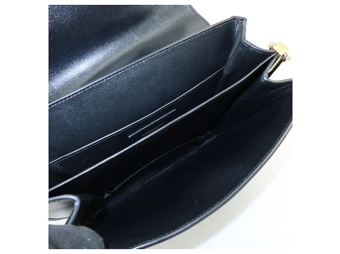 Autre Marque SAINT LAURENT PARIS Borsa a spalla Le Monogram in pelle scamosciata Nera - vista 21