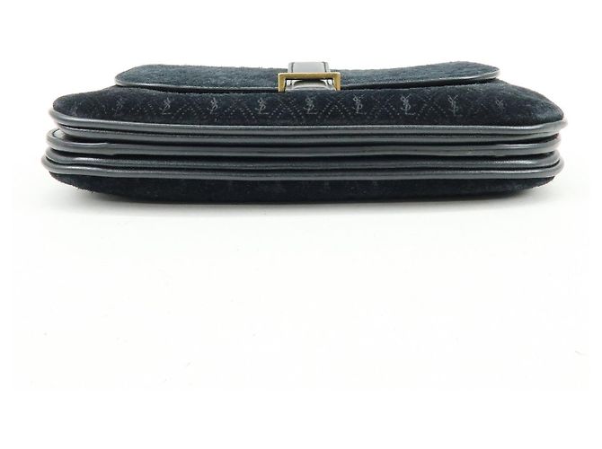 Autre Marque SAINT LAURENT PARIS Borsa a spalla Le Monogram in pelle scamosciata Nera - vista 5