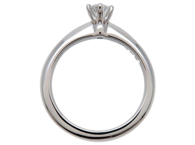 Tiffany & Co Solitär-Diamantring 0.22ct PT950 US4.5 EU48 HK9 - Ansicht 3