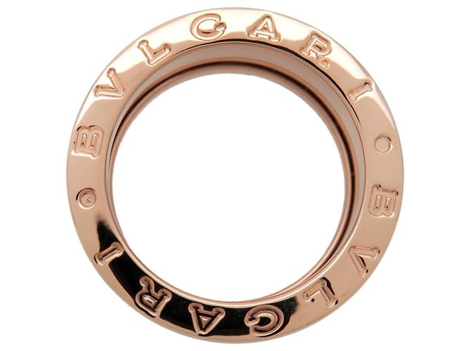 Bulgari Anello BVLGARI B-Zero1 3Band K18 750PG Oro Rosa #49 US4.5 EU49 HK10 - vista 3