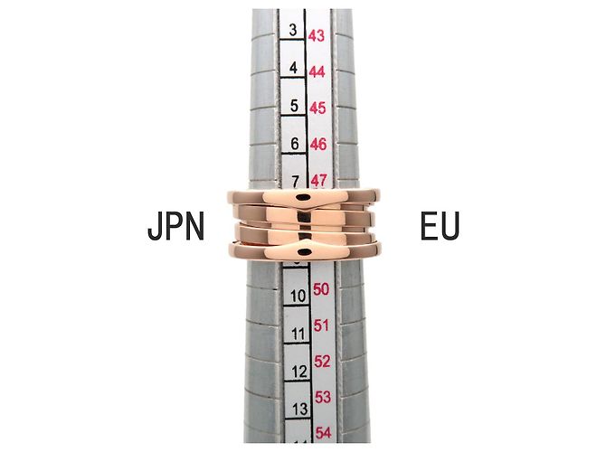 Bulgari Anello BVLGARI B-Zero1 3Band K18 750PG Oro Rosa #49 US4.5 EU49 HK10 - vista 6