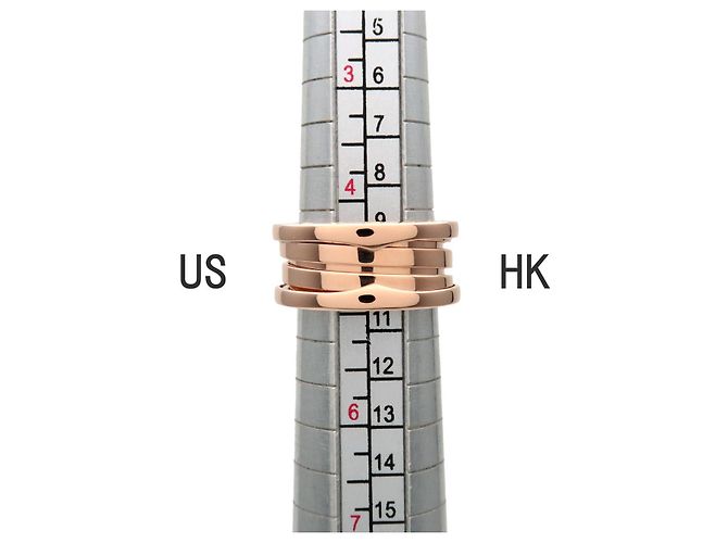 Bulgari Anello BVLGARI B-Zero1 3Band K18 750PG Oro Rosa #49 US4.5 EU49 HK10 - vista 7