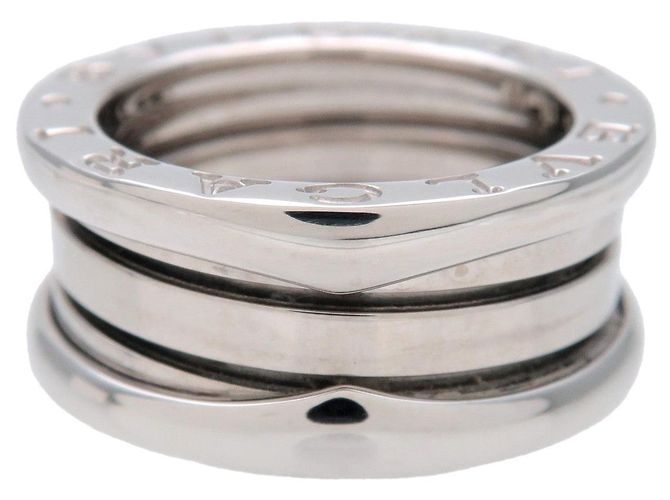 Bulgari Anello BVLGARI B-Zero1 3Band K18 750WG Oro Bianco #46 US3.5 EU45 HK7 - vista 2