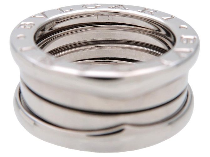 Bulgari Anello BVLGARI B-Zero1 3Band K18 750WG Oro Bianco #46 US3.5 EU45 HK7 - vista 5