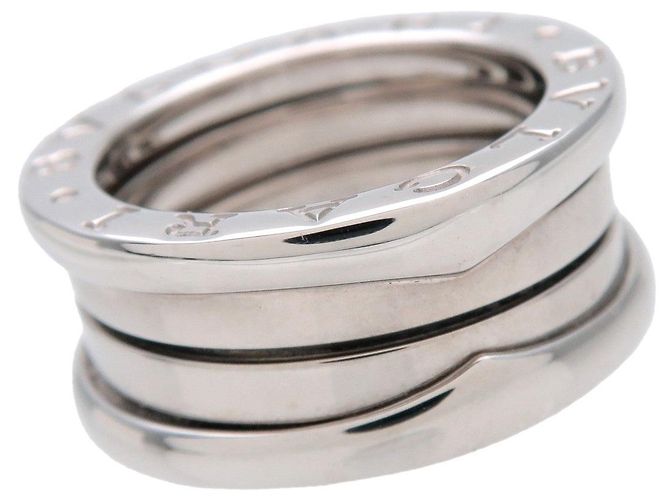 Bulgari Anello BVLGARI B-Zero1 3Band K18 750WG Oro Bianco #46 US3.5 EU45 HK7 - vista 6