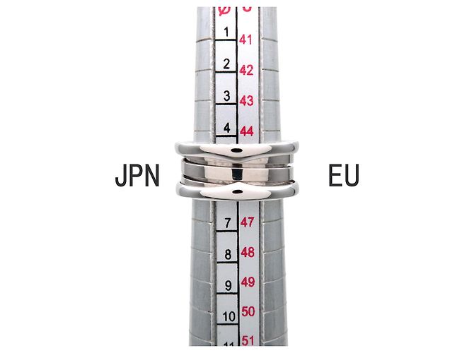 Bulgari Anello BVLGARI B-Zero1 3Band K18 750WG Oro Bianco #46 US3.5 EU45 HK7 - vista 7