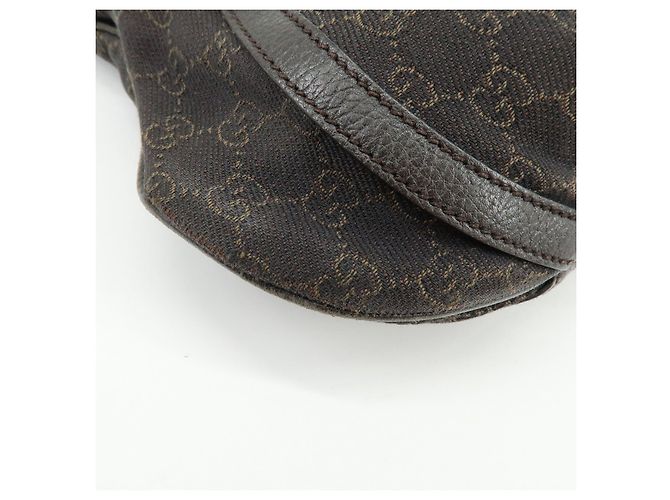 Borsa a tracolla GUCCI Abbey GG Canvas Leather Brown 265691 - vista 10