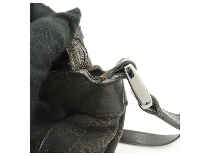 Borsa a tracolla GUCCI Abbey GG Canvas Leather Brown 265691 - vista 16