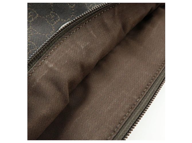 Borsa a tracolla GUCCI Abbey GG Canvas Leather Brown 265691 - vista 22