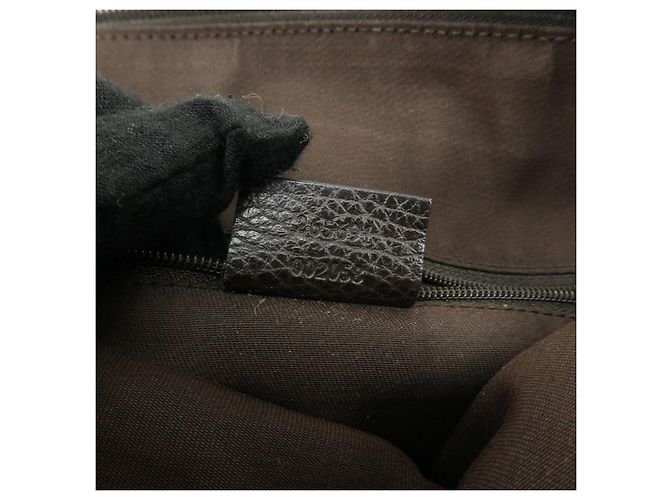 Borsa a tracolla GUCCI Abbey GG Canvas Leather Brown 265691 - vista 24