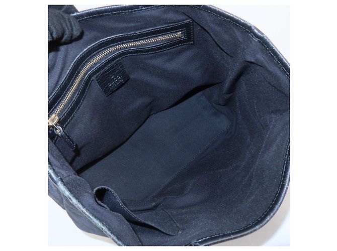 Borsa Tote e Borsa a Mano GUCCI Sherry GG Canvas Leather Black - vista 21