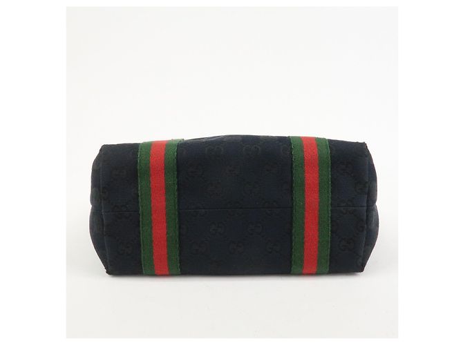 Borsa Tote e Borsa a Mano GUCCI Sherry GG Canvas Leather Black - vista 5