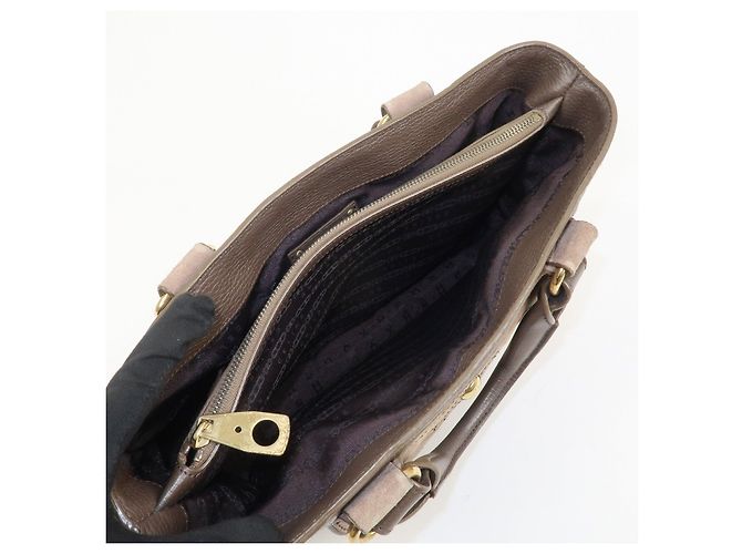 Céline CELINE Boogie Bag Borsa a mano in pelle scamosciata Beige Brown - vista 20