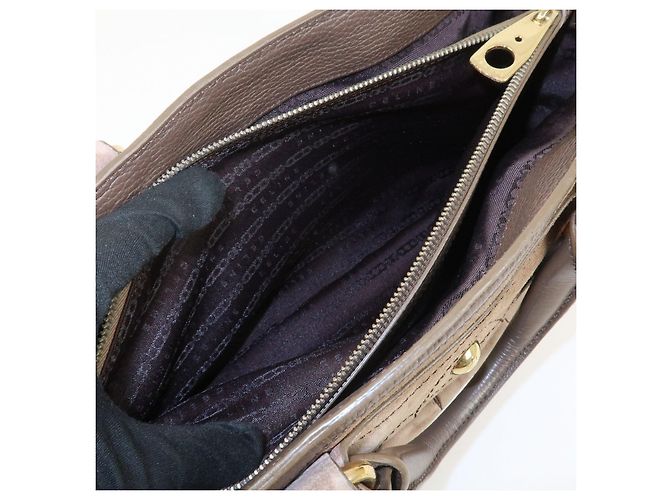 Céline CELINE Boogie Bag Borsa a mano in pelle scamosciata Beige Brown - vista 22