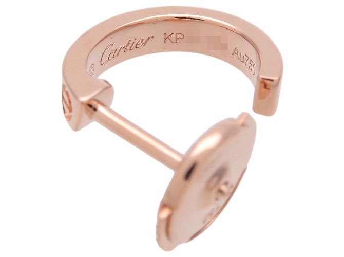 Orecchini Cartier Mini LOVE K18 750PG Oro Rosa - vista 5