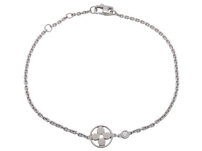 Louis Vuitton Idylle Blossom 1P Daimond Bracelet K18 WG White Gold - vista 2