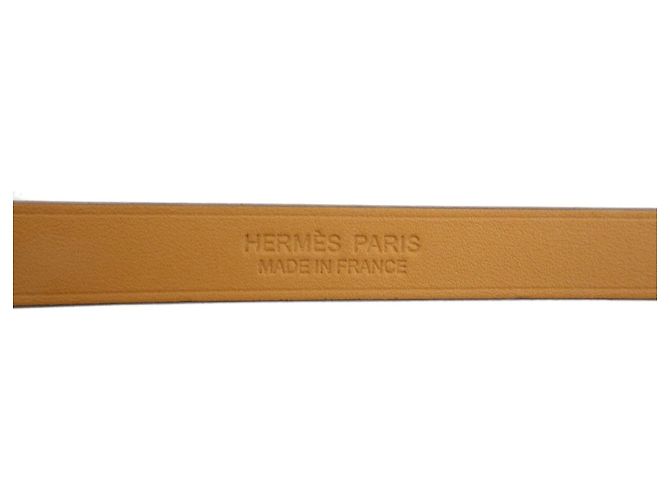 Hermès Bracciale HERMES Leather Kelly Double Tour B Stamped Greige - vista 11