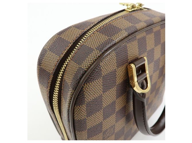 Louis Vuitton Saleya Mini Damier Ebene Canvas Leather Hand Bag - vista 16