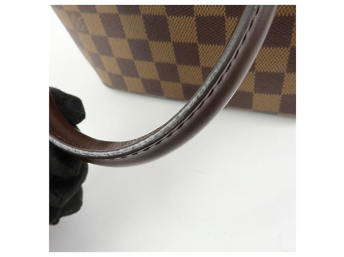 Louis Vuitton Saleya Mini Damier Ebene Canvas Leather Hand Bag - vista 9