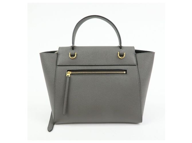 Céline CELINE Micro Belt Bag in pelle di vitello Borsa 2WAY Borsa a mano Grigia - vista 2