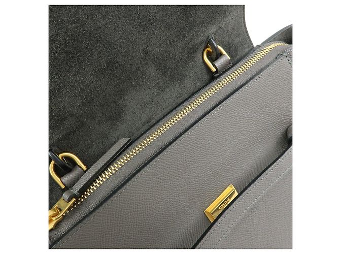 Céline CELINE Micro Belt Bag in pelle di vitello Borsa 2WAY Borsa a mano Grigia - vista 20