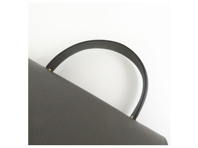 Céline CELINE Micro Belt Bag in pelle di vitello Borsa 2WAY Borsa a mano Grigia - vista 6
