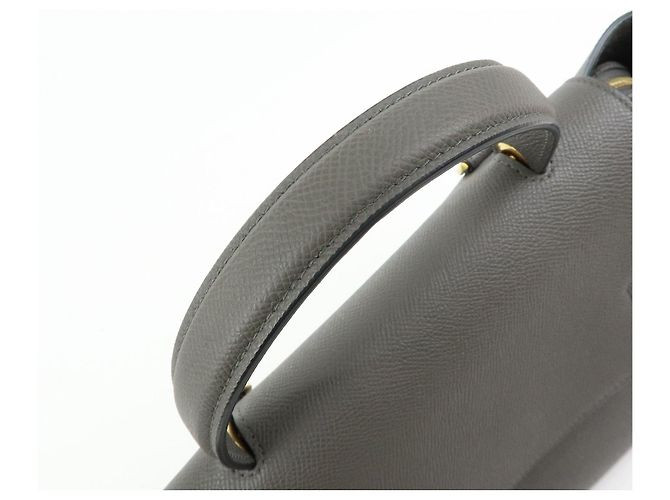Céline CELINE Micro Belt Bag in pelle di vitello Borsa 2WAY Borsa a mano Grigia - vista 7