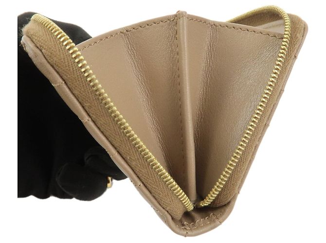 Céline CELINE Cartera Compacta Zippy de Piel Tarjetero Monedero Marrón - vista 10