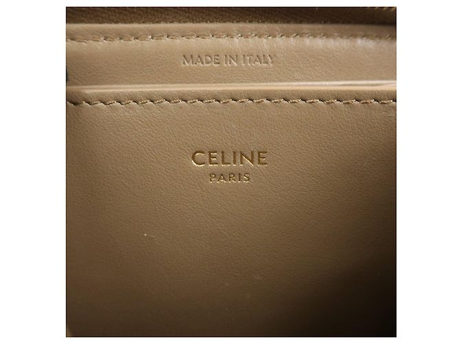 Céline CELINE Cartera Compacta Zippy de Piel Tarjetero Monedero Marrón - vista 11