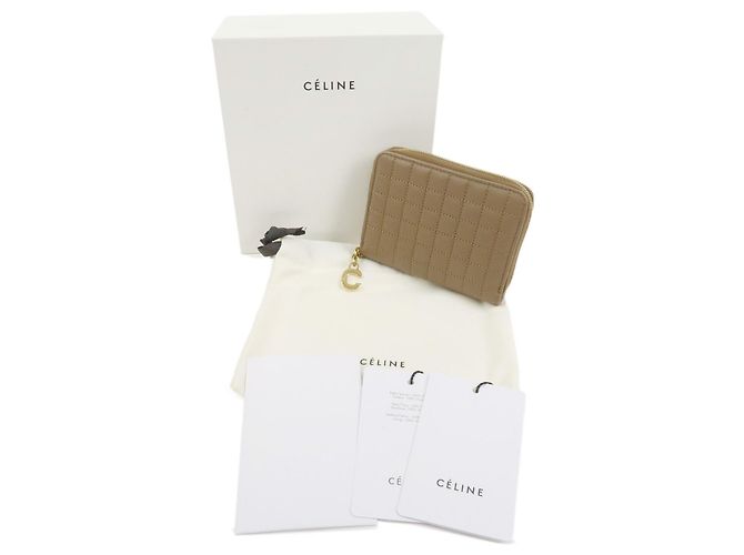 Céline CELINE Cartera Compacta Zippy de Piel Tarjetero Monedero Marrón - vista 12