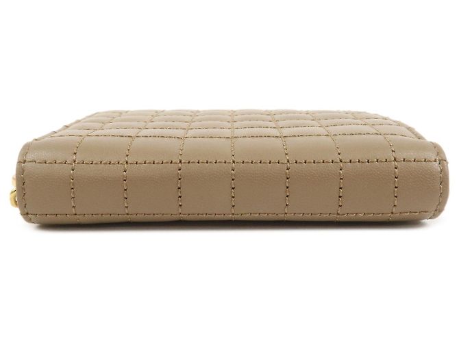 Céline CELINE Cartera Compacta Zippy de Piel Tarjetero Monedero Marrón - vista 3