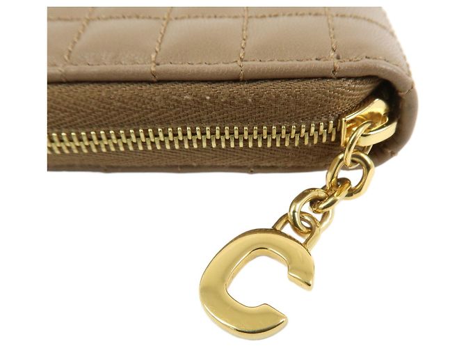 Céline CELINE Cartera Compacta Zippy de Piel Tarjetero Monedero Marrón - vista 4