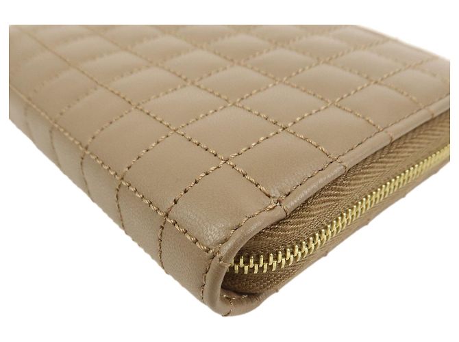 Céline CELINE Cartera Compacta Zippy de Piel Tarjetero Monedero Marrón - vista 5