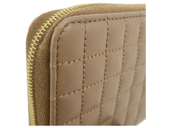Céline CELINE Cartera Compacta Zippy de Piel Tarjetero Monedero Marrón - vista 6